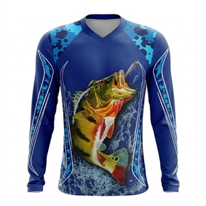 Camiseta de pesca de manga larga para hombre, ligera, transpirable, de secado rápido, cómoda, para pescar y navegar. - Product Image 3
