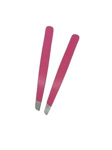 Pince à épiler pour sourcils en acier inoxydable de qualité supérieure avec pointe inclinée, logo gratuit, fabriquée au Pakistan, modèle 207 - Product Image 2