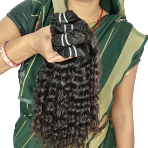 Prix d'usine en gros Extensions de cheveux indiens malaisiens naturels Cuticule alignée vierge brute Faisceaux de cheveux ondulés bouclés humains - Product Image 3