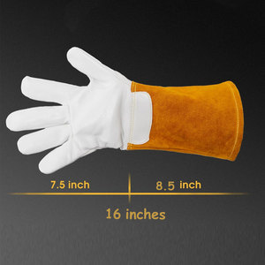 Top Quality Custom Leather Material Made Safety <b>Gloves</b> Top Selling High Quality Industrial Safety <b>Gloves</b> - Product Image 6