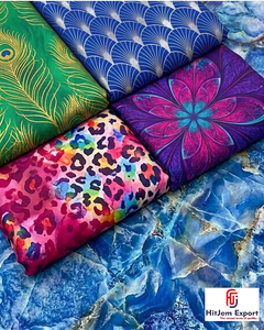 Designer Digital Printed Polyester Fabric for Garments Dresses and Home Furnishing Wholesale Supply - Product Image 1
