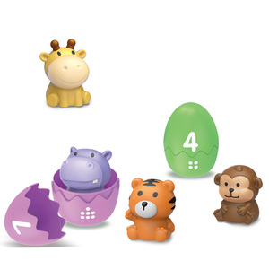 Juguete de tren de animales de plástico ABS OXFORD para niños pequeños, bloques educativos coloridos, juego de construcción para edades de 2 a 4 y de 5 a 7 años, hecho en Corea - Product Image 3