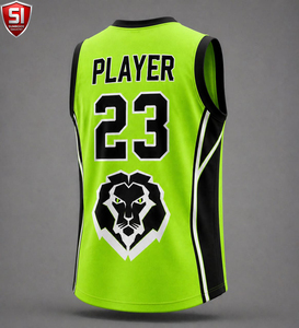 Ensemble Maillot et Short de Basketball Personnalisé Imprimé, Sans Manches, Léger et Respirant en Polyester pour Équipe - Product Image 4