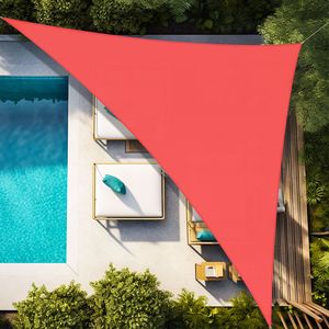 Telo Ombreggiante Rosso 12 X 12 X 12 in HDPE per Protezione Solare Esterna - Product Image 1