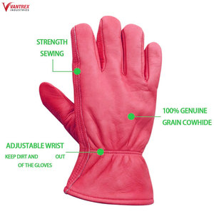 Gants de sécurité en cuir de qualité supérieure, doublure respirante en fausse fourrure, usage décontracté, services ODM, gants de travail les plus vendus - Product Image 3