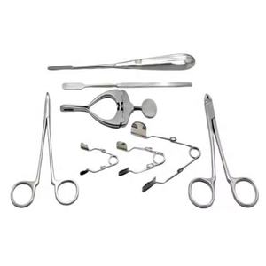 Nouveauté : Kit d'instruments dentaires vétérinaires réutilisables pour lapins, en acier inoxydable 304, pour soins dentaires et chirurgie animale, certifié CE par GS - Product Image 1