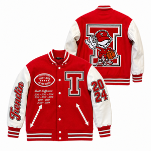 Custom Made Varsity <b>Jacket</b> For College - Premium Oversized Custom Chenille Patches Varsity <b>Jacket</b> - Streetwear Letterman <b>Jackets</b> - Product Image 1