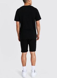 เสื้อยืดโอเวอร์ไซส์ดีไซน์เนอร์ขายส่ง เสื้อยืดผ้าฝ้ายสีดำเรียบแบบกำหนดเองสำหรับผู้ชาย - Product Image 2