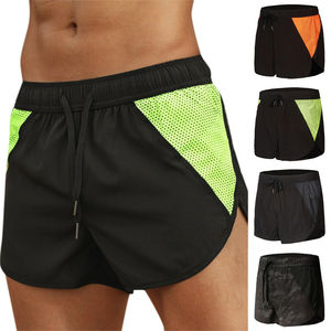 Shorts pour hommes fabriqués en usine, taille élastique, tendance, OEM, shorts sportifs d'été pour hommes avec doublure et poches - Product Image 2