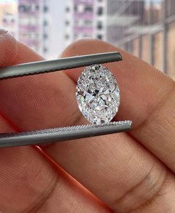 Diamant de laboratoire R&K GEMS taille ovale, couleur F Fancy Light, taille brillant, poli, pour la fabrication de bijoux, personnalisable - Product Image 2