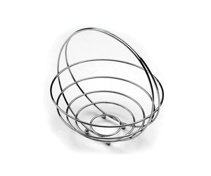 Modern Stainless Steel Fruit Bowl Wire <b>Basket</b> Polished Kitchen Storage Serving Bowl for Dinner <b>Table</b> Decoration and Camping - Product Image 5