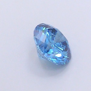 Diamant CVD cultivé en laboratoire, forme ronde, 1,09 carat, bleu vif fantaisie, clarté VS2, polissage excellent, pierre précieuse brute brillante. - Product Image 4