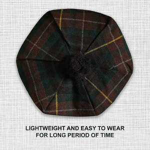 Chapeau écossais Tam o' Shanter en tartan avec pompon, bonnet en laine personnalisé, vente en gros - Product Image 5