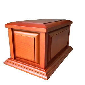 La urna de cremación de madera de estilo americano más vendida de alta calidad hecha a mano de Vietnam para adultos Mascotas Buen precio - Product Image 1