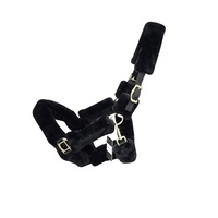 Halter lourd de corde de polo en cuir marron