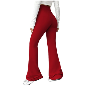 Men's Custom Printed Logo Casual High Waist Loose Fit Wide Leg Flare Sweatpants in Low Price Outdoor Sportswear Joggers - Product Image 4