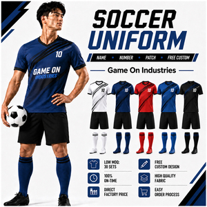 Uniforme Deportivo Personalizado de Fútbol, Ligero, Suave al Tacto, Cómodo, de Buena Calidad, Transpirable - Product Image 1