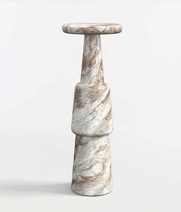 Table à boissons contemporaine en marbre naturel pour le marché B2B en Inde - Product Image 2