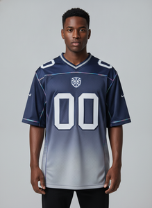 Maillots de baseball personnalisés de haute qualité à col en V, en forme d'éventail, respirants, grandes tailles, imprimés par transfert thermique, 100 % polyester - Product Image 3