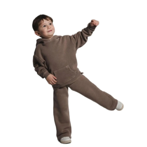 Children Stacking Sweatsuits High Quality 2 Piece Kids Flared Jogger Tracksuits <b>Set</b> Thick Warm Hoodie <b>Sweatpants</b> <b>Set</b> - Product Image 5