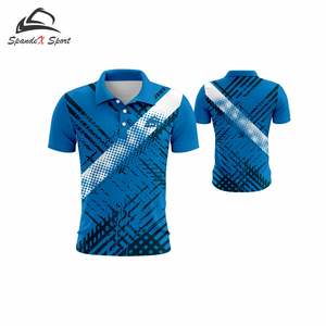 T-shirts imprimés en maille 100 % polyester de haute qualité, personnalisez votre propre chemise, impression numérique de logo, OEM ODM - Product Image 5