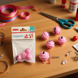 Ilan Campana 22Mm Campana Rosa 4 Pezzi Decorazioni Artigianali - Product Image 2