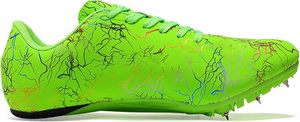 Chaussures de course légères pour hommes à motif craquelé vert, avec empeigne synthétique, semelle extérieure en caoutchouc, semelle intermédiaire en EVA et doublure en mesh, idéales pour l'été. - Product Image 6
