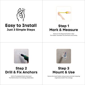 Verre à eau rond professionnel avec support mural chromé pour salles de bain d'hôtels commerciaux et suites d'hôtes d'hôtellerie - Product Image 6