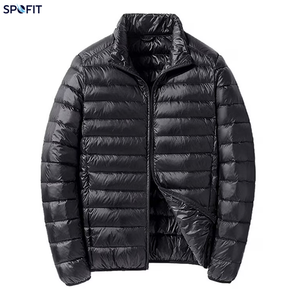 Wholesale Hooded <b>Canvas</b> <b>Jacket</b> Unisex Standard Padded Puffer Coat Winter Warm Quilted Front Custom Logo Colour Plus Size OEM ODM - Product Image 2
