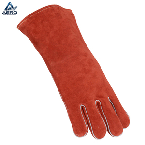 Guantes de Soldadura de Cuero de Alta Protección, Color Rojo Reforzado, Resistentes a la Abrasión y a las Chispas, del Mejor Proveedor 2026 - Product Image 5