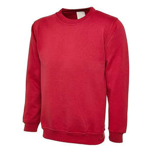 2026 Wholesale 100% Cotton Classic Plain Dyed Crewneck Sweatshirt <b>Jumper</b> Top Men Winter OEM Service Front Logo - Product Image 1