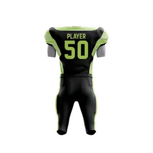 Vêtements de sport, uniforme de football américain uni, grande taille, manches courtes, séchage rapide, protection UV, fabrication sur mesure, service OEM - Product Image 2