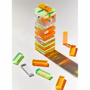 Jeu de blocs en bois en gros personnalisable pour l'extérieur, jouet d'empilage durable en bois dur, tour à empiler, fournisseur en vrac, jeu de cascade de blocs - Product Image 4