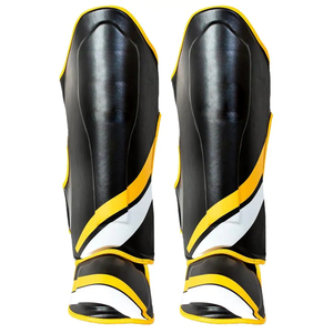 Espinilleras Personalizables de Cuero PU para Torneos de Muay Thai, Doble Acolchado - Product Image 6