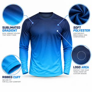 Camiseta Deportiva de Manga Larga para Hombre, Sublimada, con Estampado Completo, Transpirable, para Running, Fitness, Uniforme Deportivo - Product Image 6