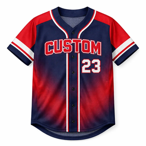 Uniforme de baseball respirant 100 % polyester, conception OEM 2025, vente en gros, mode masculine, personnalisation frontale par transfert thermique - Product Image 2