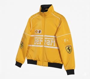 Combinaison de course SPORTEX WEARS SW-MBJ-2224 F1 Ferrier A169 avec logo imprimé par transfert thermique, anti-UV, 200 g de coton, manches longues pour homme - Product Image 2