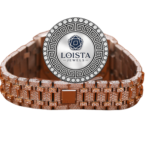 Montre en diamant, montre en acier inoxydable sertie de diamants, meilleures montres automatiques mécaniques de marque pour hommes à prix de gros LOISTA JEWELS - Product Image 3