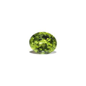 Natural Peridot 5.25 Carat Oval Faceted Loose Gemstone for Fine Jewelry - Product Image 1