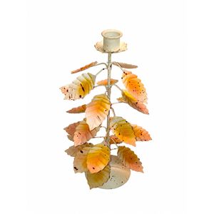 Candelabro Botánico de Hierro Premium, Soporte Artístico para Velas con Forma de Rama de Hojas, Centro de Mesa Vintage para Bodas, Eventos y Hogar - Product Image 3