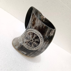 Taza de cuerno de buey de súper calidad, pulida ecológicamente, estilo animal, para beber cerveza o agua, con tamaño y logotipo personalizados. - Product Image 6