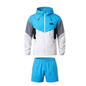 Conjunto Deportivo Corto Cortavientos de Alto Rendimiento para Hombre, Transpirable, Ligero, para Correr, Entrenamiento, Fitness, Dos Piezas - Product Image 3