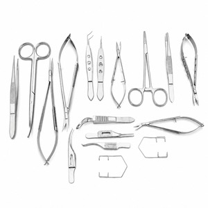Pentax Surgical 21Pcs Eye Micro Minor Surgery Ophthalmic Instrument Set Students Stainless Steel Microsurgical Practice Kit - Product Image 1