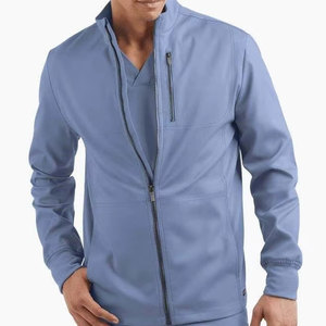 Medical Scrub Jacket Polyester Cotton Hospital Uniform Breathable Healthcare Clinic Laboratory Apparel OEM Available - Product Image 1