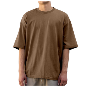 T-shirt graphique en coton surdimensionné personnalisé avec logo pour homme, respirant, col rond, qualité supérieure, OEM, streetwear, tenue décontractée - Product Image 6