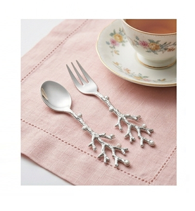 Ensembles de couverts en cuivre plaqué, ustensiles de cuisine, cuillères, design personnalisé, manche en métal, cuillère à café, fourchette pour table à manger - Product Image 3