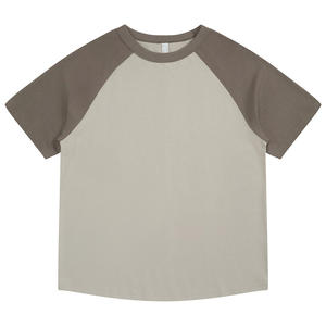 Camiseta de Manga Raglán Personalizada para Hombre, Camiseta de Béisbol de Algodón con Contraste de Color, Ropa Casual de Calle, Top de Verano, Logotipo Personalizado, Camiseta Informal para Hombre - Product Image 4