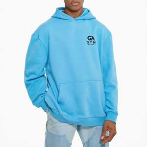 Sweat à capuche d'hiver tricoté 100 % coton respirant 340 GSM pour hommes GYM Active, style le plus récent, couleur unie, personnalisable, vente en gros - Product Image 2