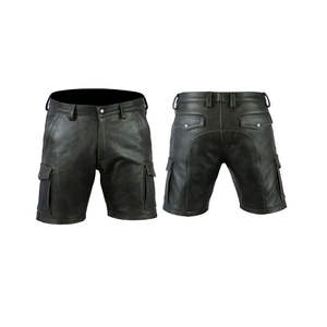 <b>Men's</b> Quick Dry High Street Wear Lederhosen Eco-Friendly Embroidered Leather <b>Shorts</b> in best sale - Product Image 2
