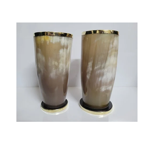 Vaso de Cuerno de Búfalo Ecológico de Alta Calidad con Tapa, Elegante para Disfrutar de su Bebida Favorita, MULTI CRAFT - Product Image 4